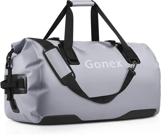 Gonex 40L 60L 80L Extra Large Waterproof Duffle Travel Dry Duffel Bag Heavy Duty Bag with Durable Straps & Handles for Kayaking Paddleboarding Boating Rafting Fishing-StrideForce Fitness