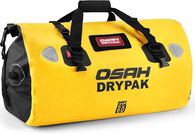 Waterproof Duffel Bag - Motorcycle Dry Bag Tail Bag with Large Storage Space, Waterproof Luggage Duffle Bags with Outer Mesh Zipper Pocket for Camping, Kayaking, Fishing & Traveling-StrideForce Fitness