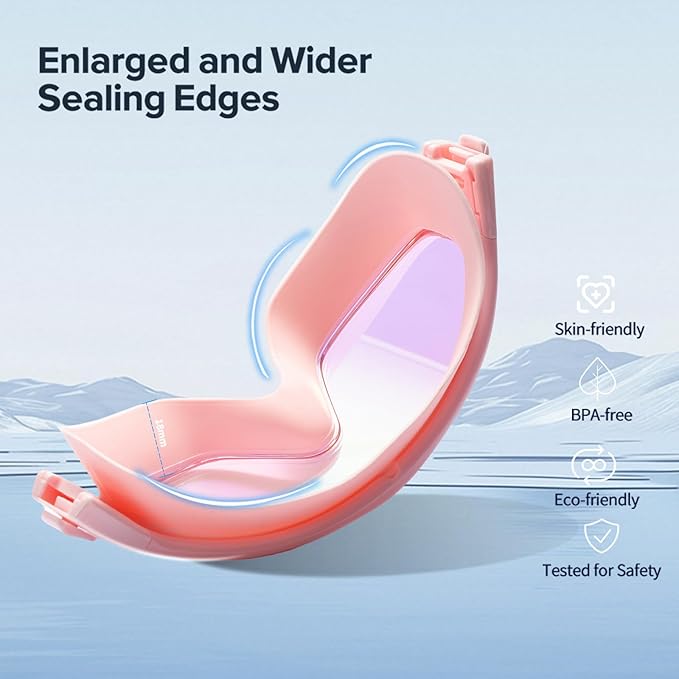 Adult Swimming Goggles,Leak-Proof,Anti-Fog Pool Glasses,Wide View Swim Goggles with Ear Plugs and Nose Clip-StrideForce Fitness