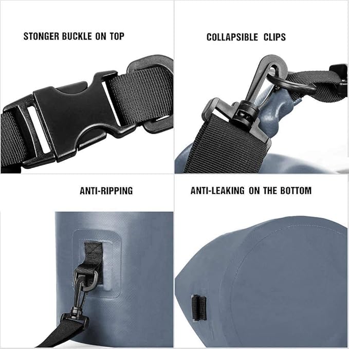 Unigear Dry Bag Waterproof, 2L/5L/10L/20L/30L/40L Floating and Lightweight Bags for Kayaking, Boating, Fishing, Swimming and Camping with Waterproof Phone Case-StrideForce Fitness