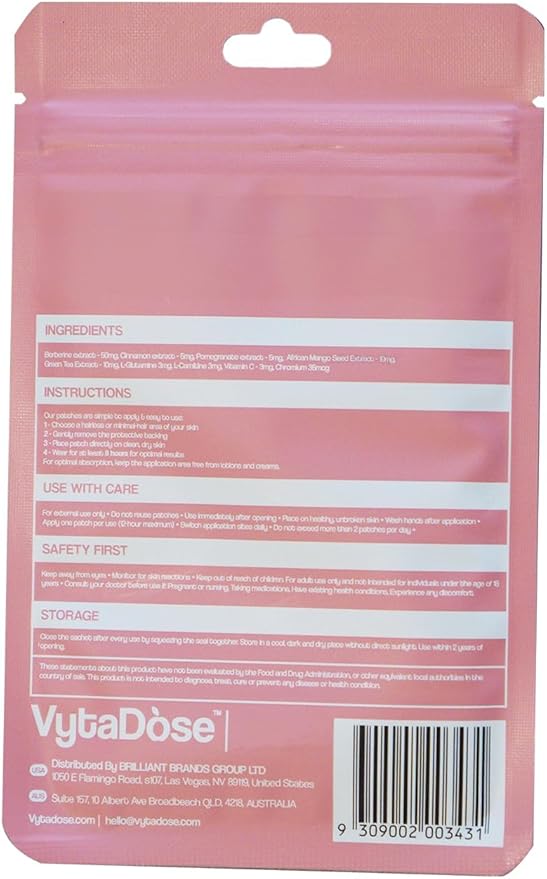 GLP1 Patches | 5X Stronger Formula | 12 Hour Extended Hunger Support | Berberine, Pomegranate, Green Tea, L-Glutamine | New & Improved Kind of GLP-1 Patches | 3 Pack-StrideForce Fitness