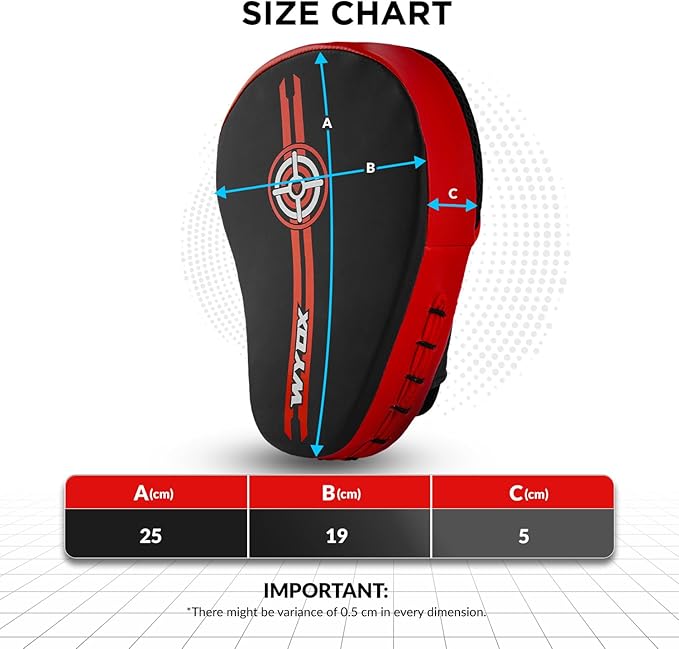 WYOX Curved Boxing Punch Mitts – Boxing Pads Training Set, Punching Mitts for Adults, Kickboxing Pads, Muay Thai Pads, Karate Pads, MMA Training Equipment, Martial Arts Focus Pads-StrideForce Fitness