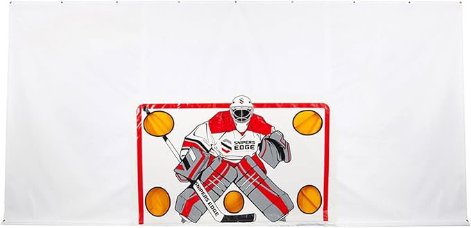 Snipers Edge Hockey Shooting Tarp – Tarp Made of Heavy Duty Vinyl – Develop a Stronger Slap and Wrist Shot Without Damaging Drywall or Breaking Windows-StrideForce Fitness