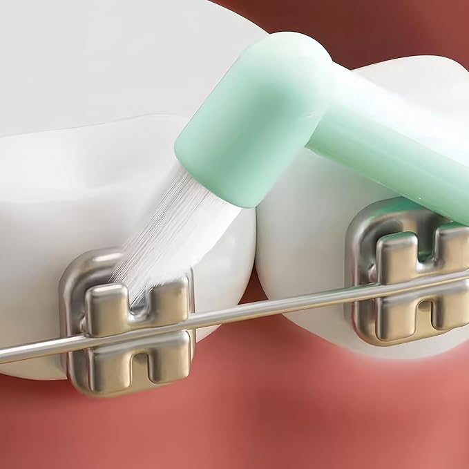 Gum End Tuft - Soft Precise Orthodontic Cleaning Brush with Small Head | Interdental Toothbrush for Braces Wisdom Teeth Gaps | Care for Men Women Teens Girls Home Travel Dorm