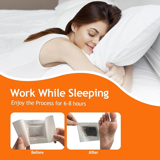 Foot Pads - 122 Pads Pure Natural Ginger Powde Bamboo Vinegar Pad, Goodnight FootPads for Travel or Home Use-StrideForce Fitness