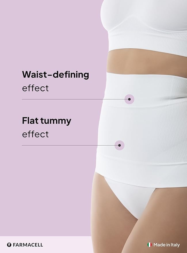 Farmacell Waist Trainer for Women 605 Made in Italy - Seamless Shapewear Tummy Control - Slimming Corset Shapewear-StrideForce Fitness