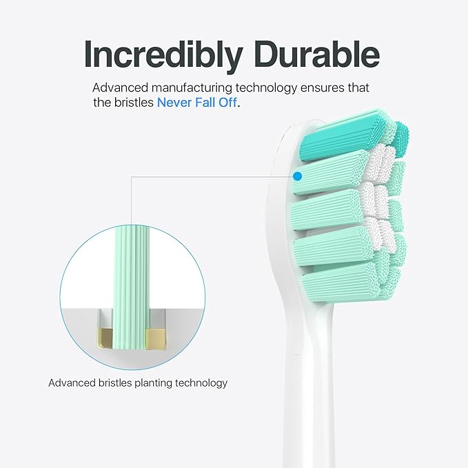 Replacement Toothbrush Heads for Philips Sonicare Replacement Heads,Electric Replacement Brush Head Compatible with Phillips Sonicare Electric Toothbrush C2,C1,4100,for Philips Sonic Care Brush,6 Pcs