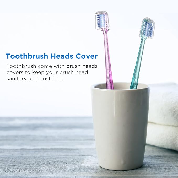 Fregum V-Shaped Orthodontic Toothbrush for Braces, Soft Bristles, 6 Count, No Interdental Brushes Included