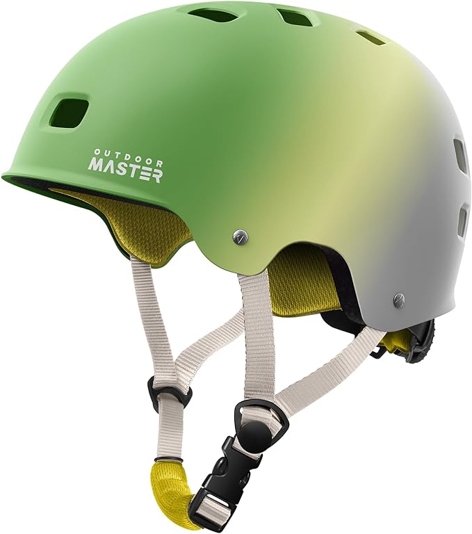 OutdoorMaster Skateboard Cycling Helmet - Two Removable Liners Ventilation Multi-Sport Scooter Roller Skate Inline Skating Rollerblading for Kids, Youth & Adults-StrideForce Fitness