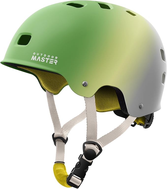 OutdoorMaster Skateboard Cycling Helmet - Two Removable Liners Ventilation Multi-Sport Scooter Roller Skate Inline Skating Rollerblading for Kids, Youth & Adults-StrideForce Fitness