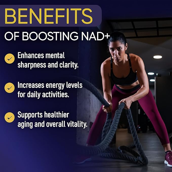 Ageless NAD Supplements for Women & Men | High Purity 300mg Nicotinamide Riboside Chloride | NMN Supplement for Anti-Aging | Support Energy, Focus, Body Fat and Cognitive Function 30 Count-StrideForce Fitness