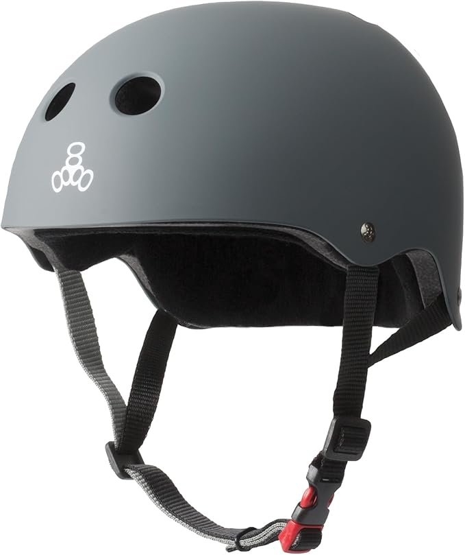 Triple Eight Certified Sweatsaver Helmet for Skateboarding, BMX, Roller Derby, Roller Skating, Inline Skating, Scooter and Bike-StrideForce Fitness