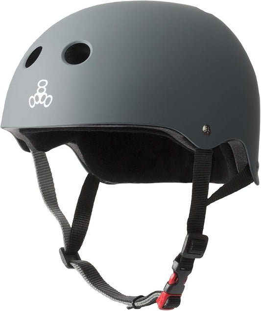 Triple Eight Certified Sweatsaver Helmet for Skateboarding, BMX, Roller Derby, Roller Skating, Inline Skating, Scooter and Bike-StrideForce Fitness