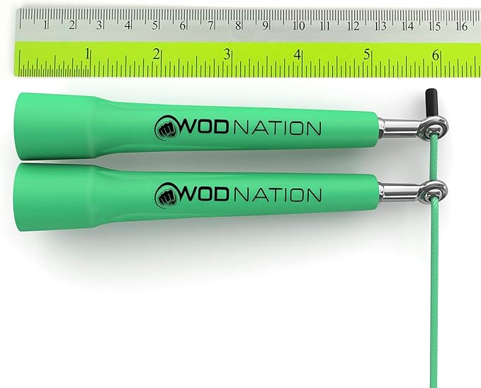 WOD Nation Adjustable Speed Jump Rope For Men, Women & Children - Blazing Fast Fitness Skipping Rope Perfect for Boxing, MMA, Endurance-StrideForce Fitness