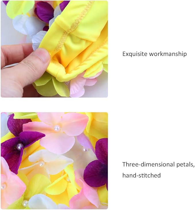 WINOMO Fashionable Swim Cap Floral Petal Stylish Swimming Hat Bathing Caps Size L for Women-StrideForce Fitness