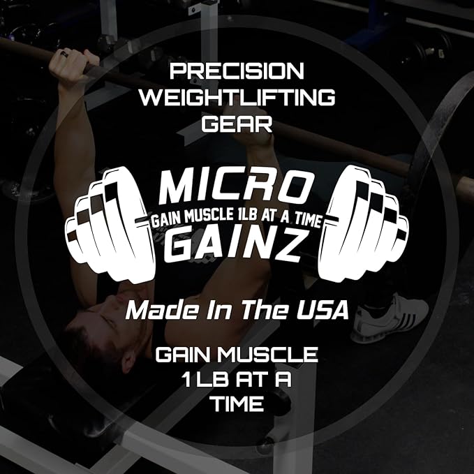 Micro Gainz Dumbbell Fractional 1.25lb Weight Plate, Ideal for Micro Loading, (Choose Color) 4 Piece Fractional Weight Plates, Designed for Dumbbell Training, Made In USA-StrideForce Fitness