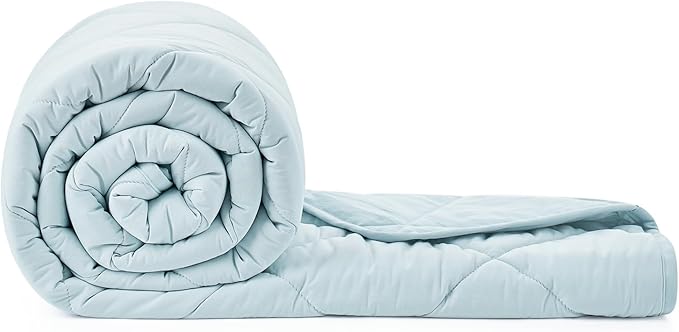 Cozy Bliss Cooling Throw Blanket for Hot Sleepers, Q-Max 0.4 Cooling Comfort 50x70, Cold Blankets for Night Sweats Sleeping, Ultra-Cool Lightweight Breathable Summer Blanket for Bed Travel-StrideForce Fitness