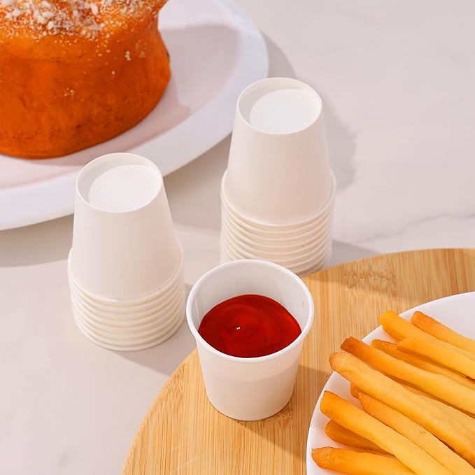 tchrules 1000pcs Bathroom Paper Cups, Disposable Mouthwash Cups Mini Paper Cups for Home, Office, School, Hotel & Travel(1000, 3 oz)