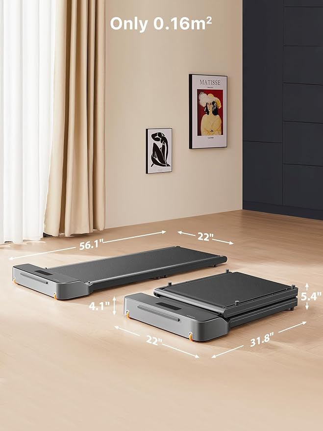 WALKINGPAD Foldable Walking Pad Treadmill for Home Office, Under Desk Treadmill with Adaptive Speed Control, Compact Design for Small Spaces, No Assembly Needed-StrideForce Fitness