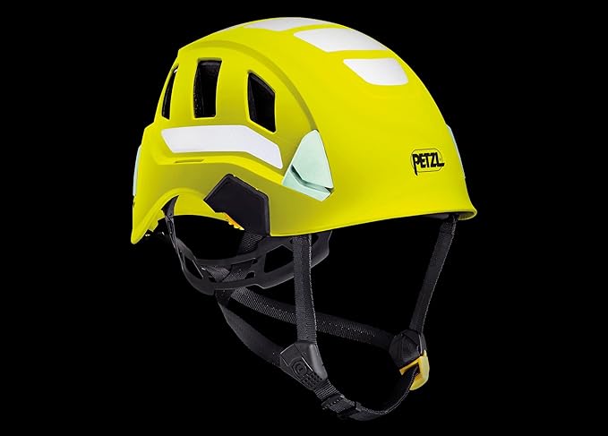 PETZL, Strato Vent Hi-Viz Helmet, Yellow-StrideForce Fitness