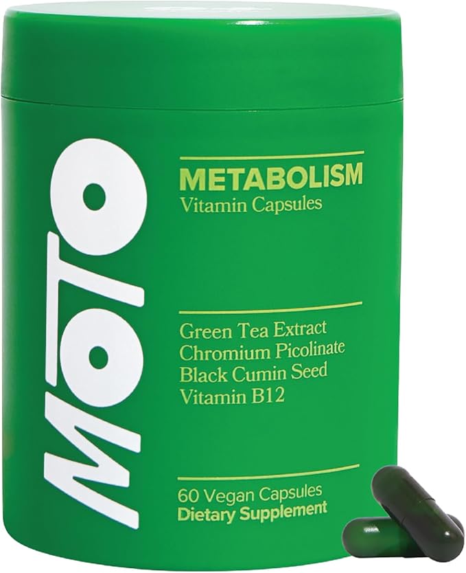 O Positiv Moto Women's Metabolism Support - Energy, Curb Cravings, Healthy Metabolism - Vegan Capsules, 30 Servings-StrideForce Fitness