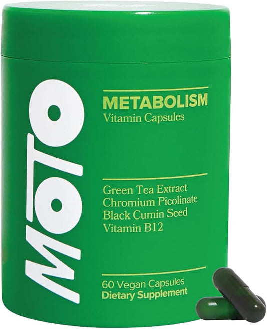 O Positiv Moto Women's Metabolism Support - Energy, Curb Cravings, Healthy Metabolism - Vegan Capsules, 30 Servings-StrideForce Fitness