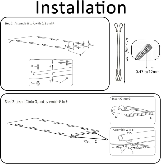 Yard Drag Sled, 1/8" Thickened HDPE, Upgraded Heavy Yard Drag Sled, Suitable for Hauling Various Heavy Items,Yard Debris,Lumber, Construction Materials-StrideForce Fitness