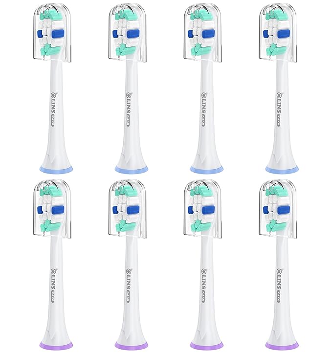 Replacement Brush Heads for Philips Sonicare Toothbrush Handles Toothbrush Heads for Sonicare (Pack of 8)