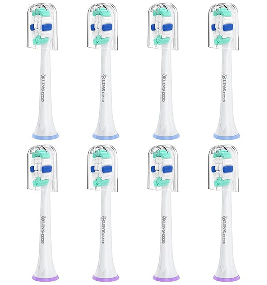 Replacement Brush Heads for Philips Sonicare Toothbrush Handles Toothbrush Heads for Sonicare (Pack of 8)