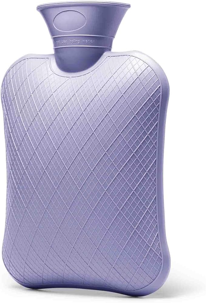 FORICOM Hot Water Bottle for Pain Relief, Hot Water Bag for Back Pain, Heating Pad 2Liter, Non Toxic and Rubber, Hot and Cold Therapy,Made in PVC-StrideForce Fitness