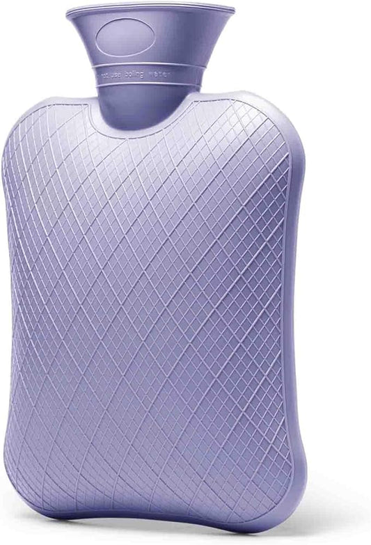 FORICOM Hot Water Bottle for Pain Relief, Hot Water Bag for Back Pain, Heating Pad 2Liter, Non Toxic and Rubber, Hot and Cold Therapy,Made in PVC-StrideForce Fitness