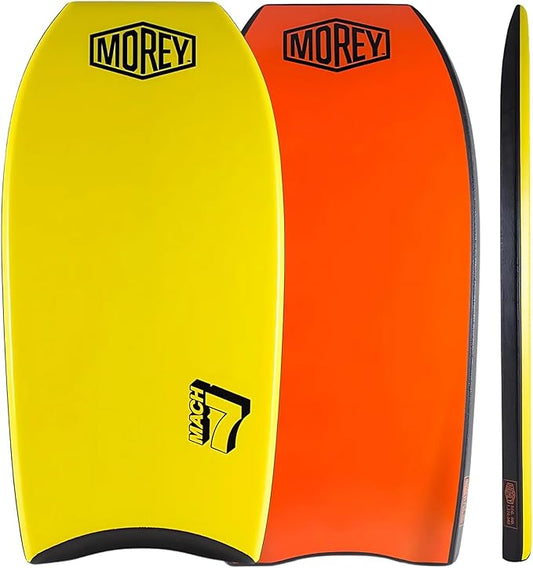 MOREY® Mach 7, Pro Bodyboard; Body Boards for Beach, Embedded Rod for Durability, Engineered with HDPE Slick Bottom for Speed (2025 Model)-StrideForce Fitness