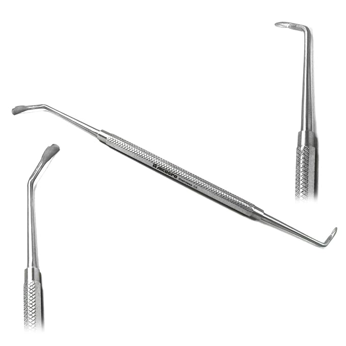 MEDSPO Professional Dental Instruments Osteotome Periotome Luxating Elevator Implant | Orthodontic PDL Teeth | Surgical Root Extraction Spreading (Sinus Lift Elevator Sinus Handle Set of 5)