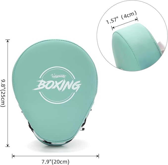 Valleycomfy Boxing Curved Focus Punching Mitts- Leatherette Training Hand Pads-StrideForce Fitness