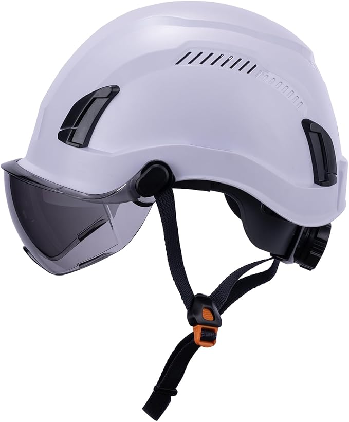 Land Helmets EcoPro Safety Helmet - ANSI/ISEA Z89.1-201 Type 1 Class C Vented - OSHA Approved - Lightweight Helmet with 6 Pt Suspension for Arborist, Industrial & Fall Protection-StrideForce Fitness