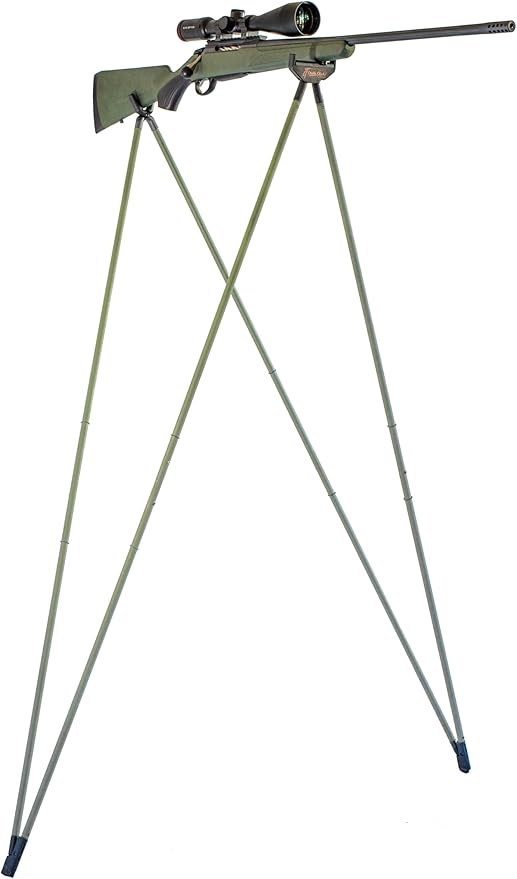 4 Stable Sticks® Essential 4 Points Bipod Shooting Sticks - Lightweight Aluminium, Extrem Stability for Hunting and Shooting, Foldable and transportable-StrideForce Fitness