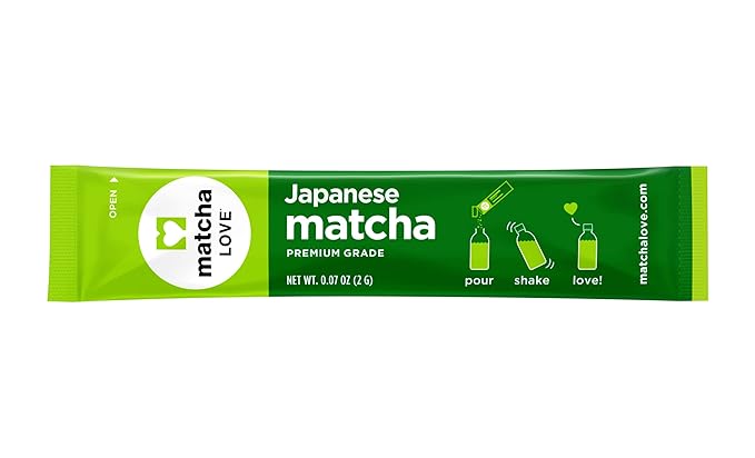 Matcha Love Japanese Matcha Unsweetened Green Tea Powder, 15 Single Serve Packets, 1.05 Ounces-StrideForce Fitness
