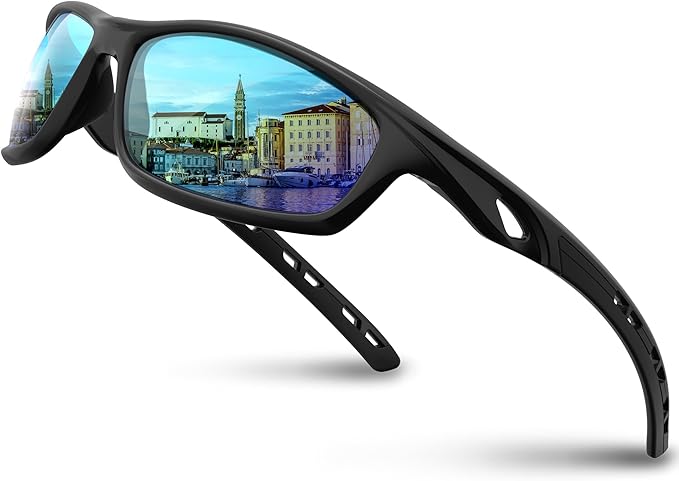 RIVBOS Sunglasses for Men Women Polarized UV Protection Sports Fishing Driving Shades Cycling RB833-StrideForce Fitness