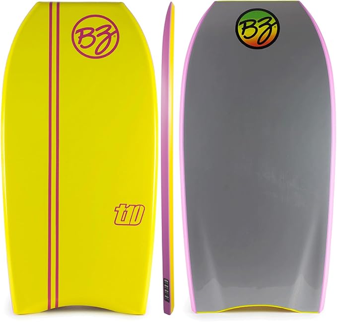 BZ BodyBoards - T-10 Progressive Series Bodyboard - HDPE Slick - Crescent Tail - PHUZION Core - 8lb Deck-StrideForce Fitness
