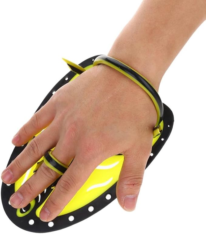 Swim Fins, Adjustable Kids Flippers for Swimming, Professional Swim Hand Paddles, Flat Paddles for Kids, Children, Men, Women-StrideForce Fitness