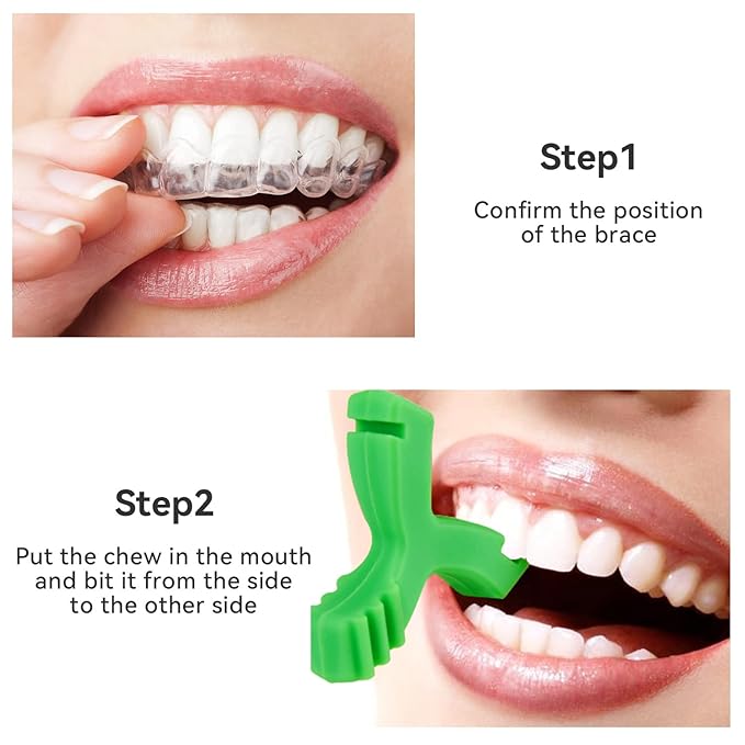 Chewies for Invisalign Aligner, DLENP 8 PCS Y-Shaped Chewies for Aligner Trays Seater Orthodontic Munchies for Invisalign (2 Pcs Unflavored,2 Pcs Strawberry, 2 Pcs Mint, 2 Pcs Grape)