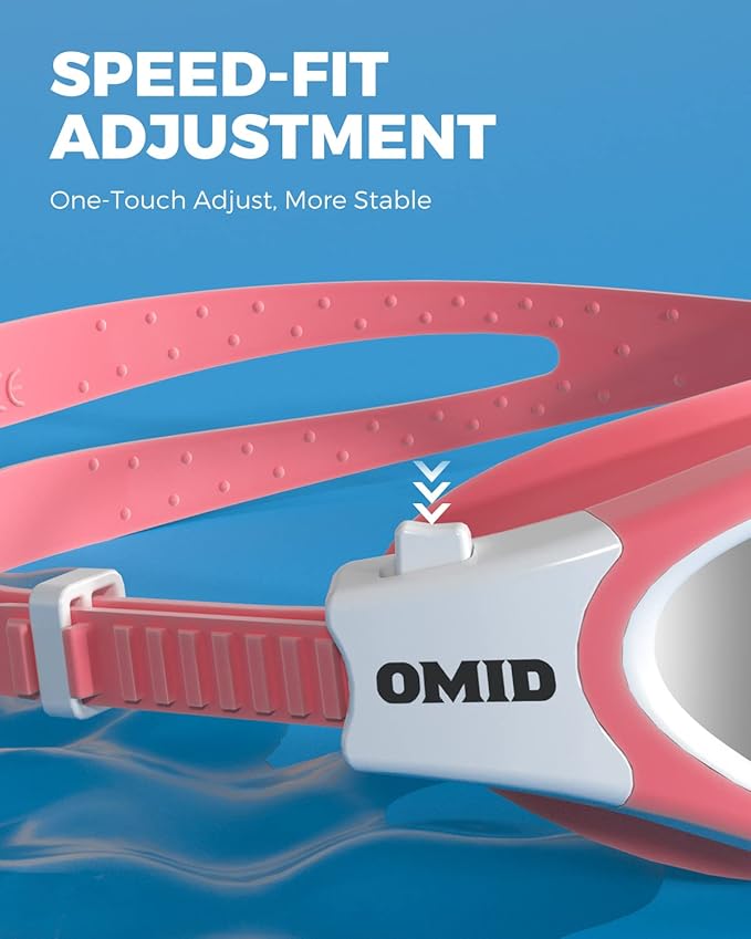 OMID Swim Goggles, P2 Polarized Swimming Goggles for Men Anti-fog Goggles Swimming for Adult Women-StrideForce Fitness