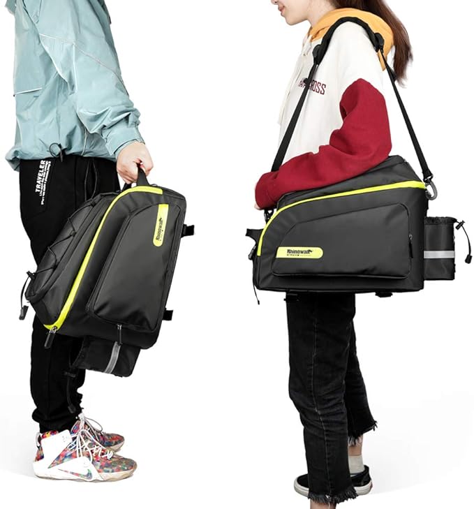Rhinowalk Bike Bag Bike Trunk Bag Bike Pannier Bag,(for Bicycle Cargo Rack Saddle Bag Shoulder Bag Laptop Pannier Rack Bicycle Bag Professional Cycling Accessories)-StrideForce Fitness