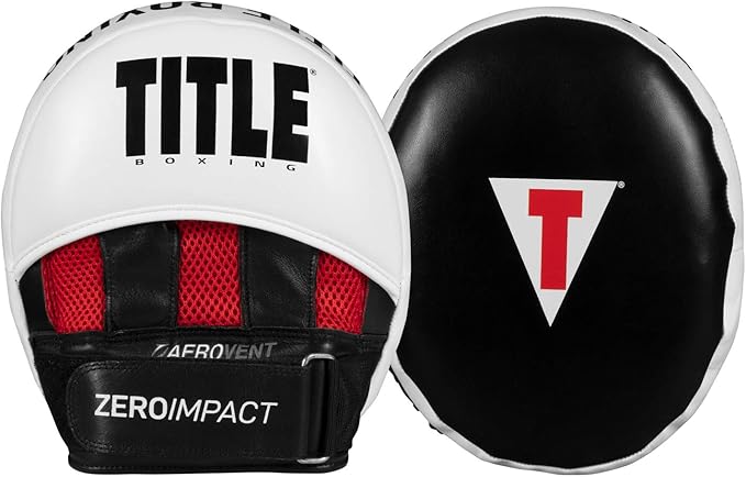 TITLE Boxing Zero-Impact 2.0 Muay Thai Pads - MMA, Kickboxing Equipment, Punching Pads, Focus Mitts - Black-StrideForce Fitness