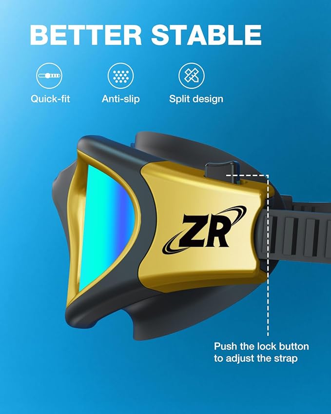 ZIONOR Swim Goggles, G1 MAX Polarized Anti-Fog Swimming Goggles for Men Women-StrideForce Fitness