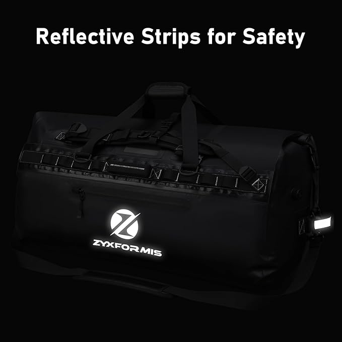Waterproof Duffel Bag, Large Waterproof Duffel Backpack for Beach Vacation, Marine Dry Bags for Adventures, Heavy Duty Duffle Bag for Kayaking Boating Hiking Camping, 65L/110L/160L Sizes-StrideForce Fitness