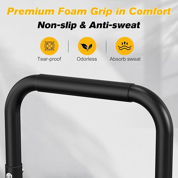 RELIFE REBUILD YOUR LIFE Dip Station Functional Heavy Duty Dip Stands Fitness Workout Dip bar Station Stabilizer Parallette Push Up Stand-StrideForce Fitness