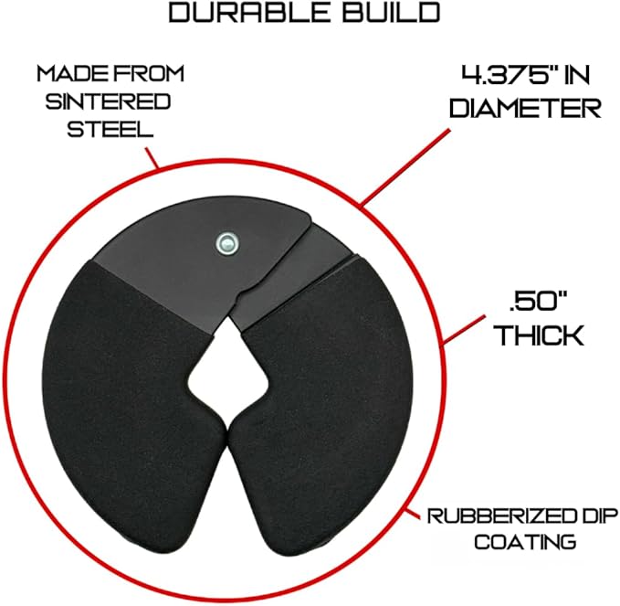 Micro Gainz Dumbbell Fractional 1.25lb Weight Plate, Ideal for Micro Loading, (Choose Color) 4 Piece Fractional Weight Plates, Designed for Dumbbell Training, Made In USA-StrideForce Fitness