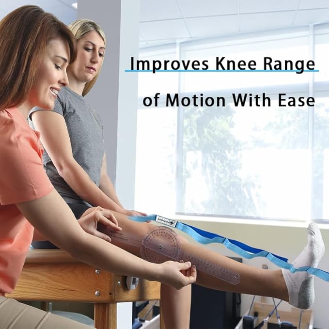 Stretching Strap Yoga Strap with Loops, Stretch Straps for Physical Therapy, Non-Elastic Exercise Strap for Pilates, Dance and Gymnastics with Workout Guide-StrideForce Fitness