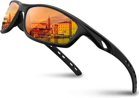 RIVBOS Sunglasses for Men Women Polarized UV Protection Sports Fishing Driving Shades Cycling RB833-StrideForce Fitness